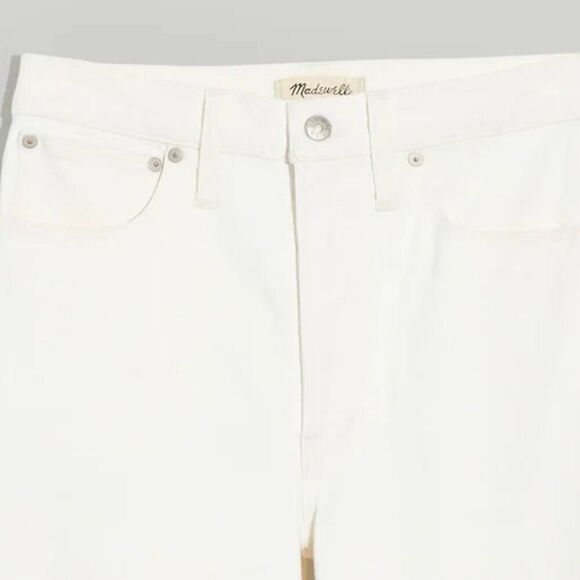 Madewell NJ406 white The Plus Perfect Vintage Wide-Leg Crop Jean  EUC size 20W - Picture 5 of 10